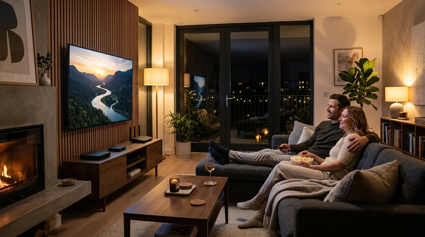 Internet and TV entertainment bundles for home viewing